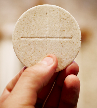 Eucharist in hand