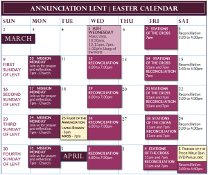 Lent - Holy Week - Easter - 2025