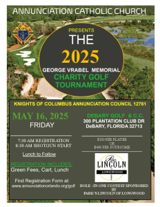 Annunciation Golf Classic - May 16