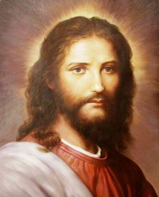 Jesus glowing background