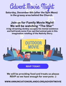 Advent Movie Night - December 6th