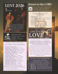 Lent - Holy Week - Easter - 2026