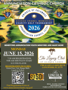 Annunciation Golf Classic - June 15