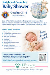 Knights of Columbus - Baby Shower - October 3-4
